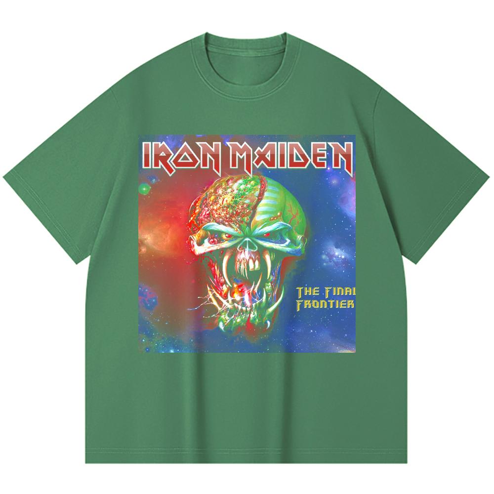 230 g/m² 100% Baumwolle Heavy Metal T-Shirt Rockband Beliebte Musik Druck Unisex Schweres Baumwoll-T-Shirt