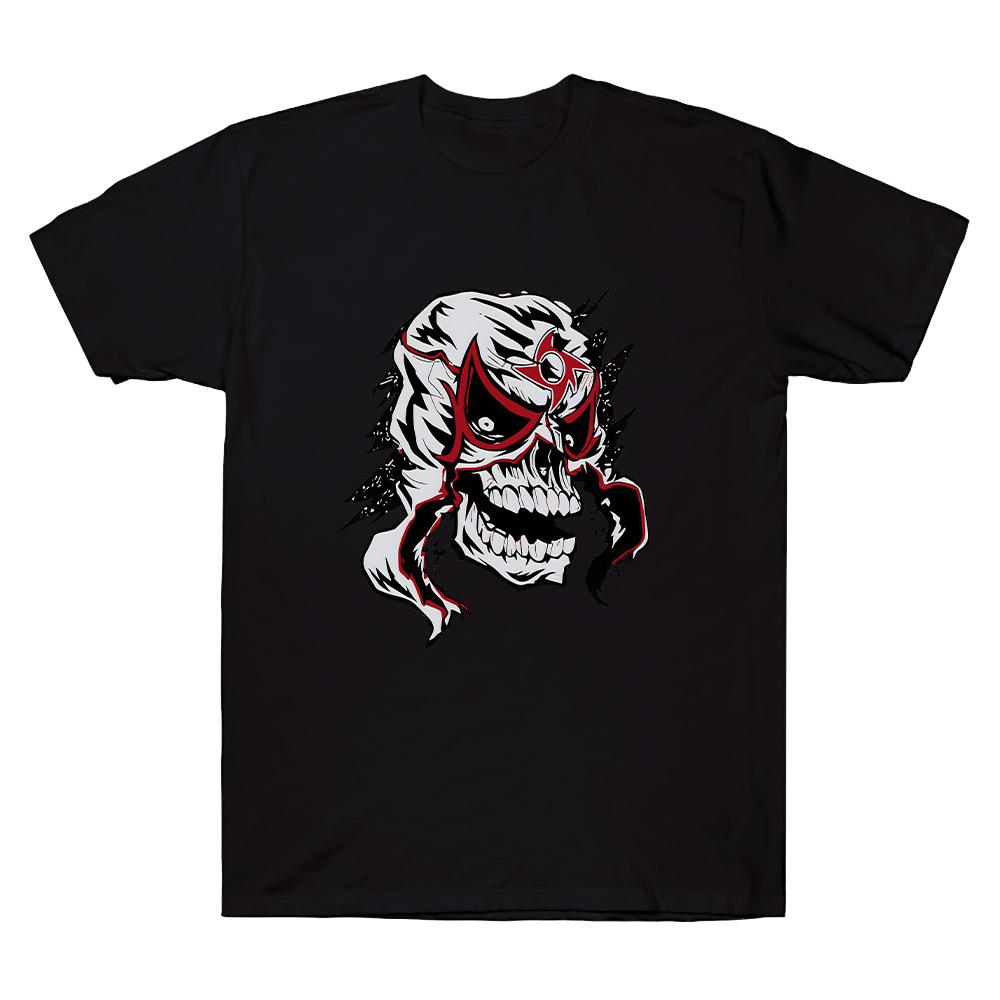 Penta Zero Miedo T-shirt Youth Authentic White Penta Mask T-Shirt Unisex Cotton Casual Breathable Tee Round Neck Short Sleeve Tops