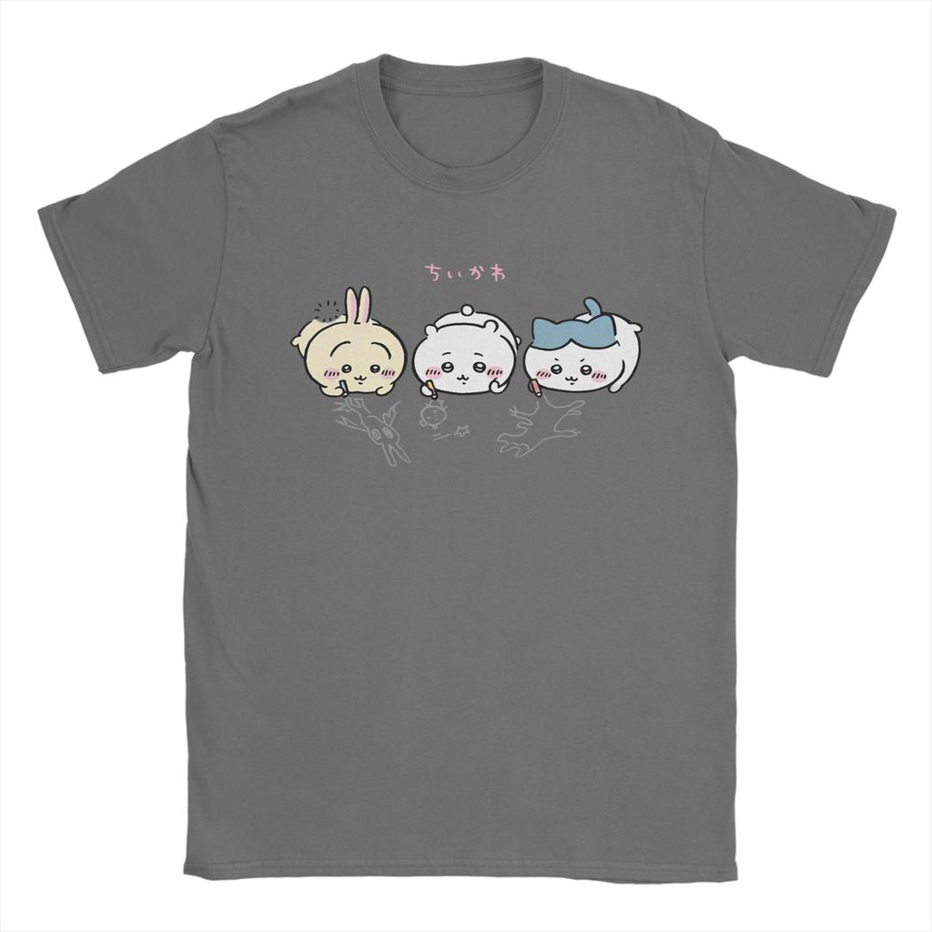 Miniso Chikawa Zeichen T-Shirt Herren Damen Baumwolle Erstaunliches T-Shirt Rundhals Cartoon Niedliches T-Shirt Kurzarm Oberteile S3XL