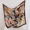 Summer New Elegant Twill Silk Large Square Scarf for Women, French Silk Scarf for Women, Fresh and Versatile Mulberry Silk Shawl