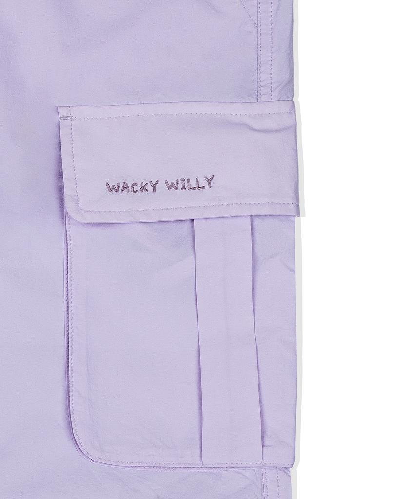 WACKY WILLY Women'S Nylon Parachute Pants Lavender