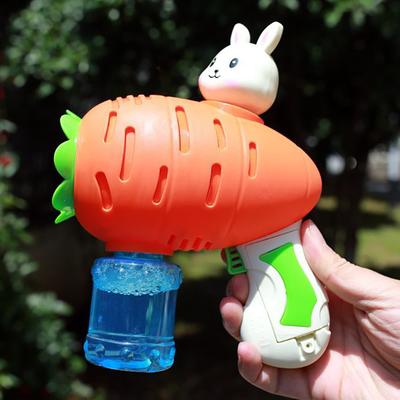 Pistola de Burbujas Juguete para Niños 12 Agujeros Máquina de Burbujas Totalmente Automática Conejo Pistola Soplador de Burbujas de Jabón Juguetes Juegos de Fiesta de Boda Regalo para Niños