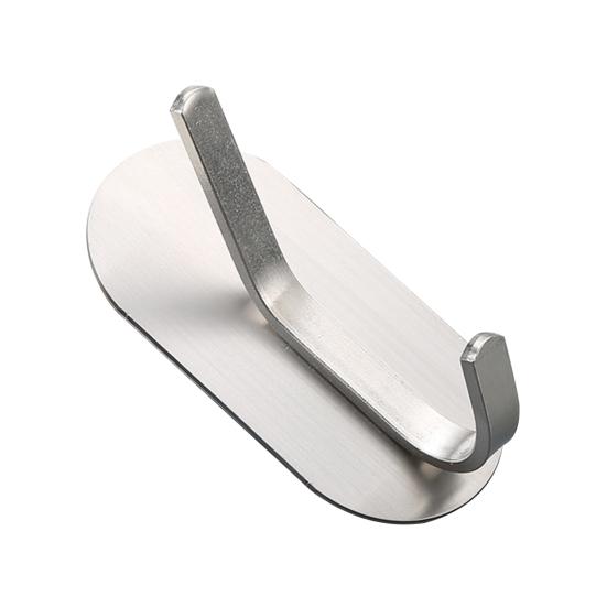 

Экономьте место, 2 цвета, полезный самоклеящийся настенный дверной крючок, крючок для сумки, галстука, крючок для одежды, крючок для полотенец серебряный