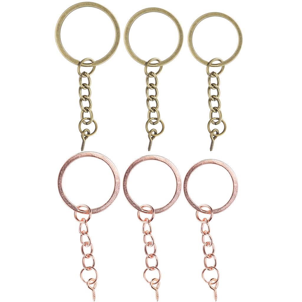 Cheap 10pcs Decoration Key Ring Key Chain Parts with Screw Eye Pin