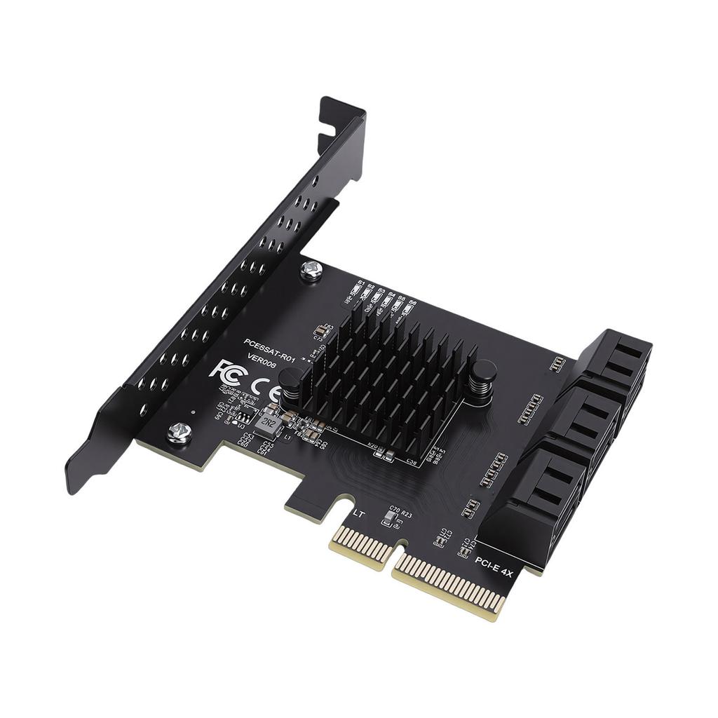 PCI E 4X To 6 Port Serial ATA 3.0 Controller Card HDD SSD Adapter Card 6Gbps Expansion Card