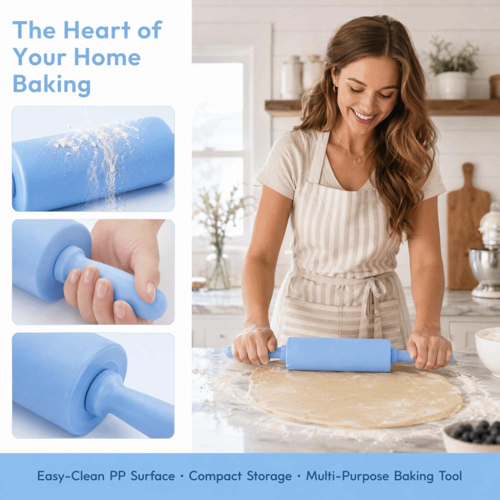 PP Pastry Dough Roller Handle Baking Rolling Pin Non Stick Non-Stick Rolling Pin Dough
