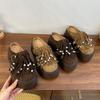 Mode Plattforms Damtofflor Flats Designer Mules Skor Casual Sandaler Höst Kvinna 2025 Trend Slingback Klänning Mode Mujer Skor