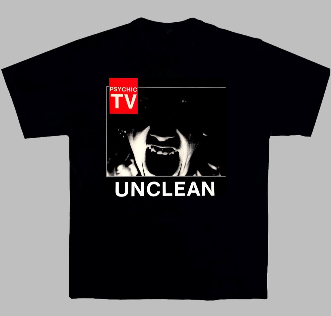 Psychic TV British Industrial Music Band Rock Music Art Style Summer Casual Tshirt Unisexs and Womens Luxury Brand Top XL