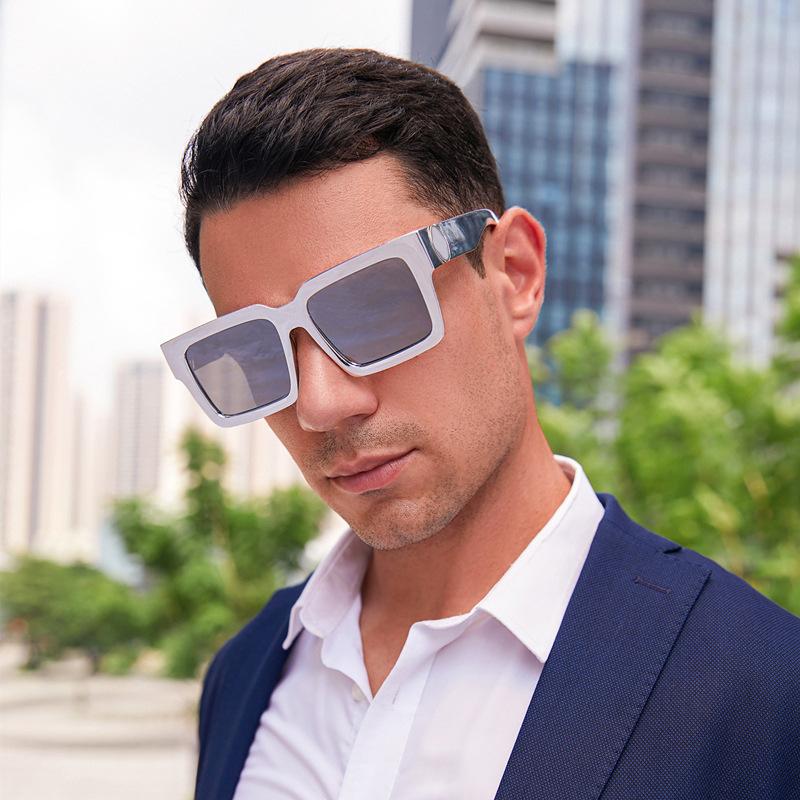 Millionaire Sunglasses Men'S Trendy Large Box Sunglasses Men'S Outdoor Riding Glasses Shades