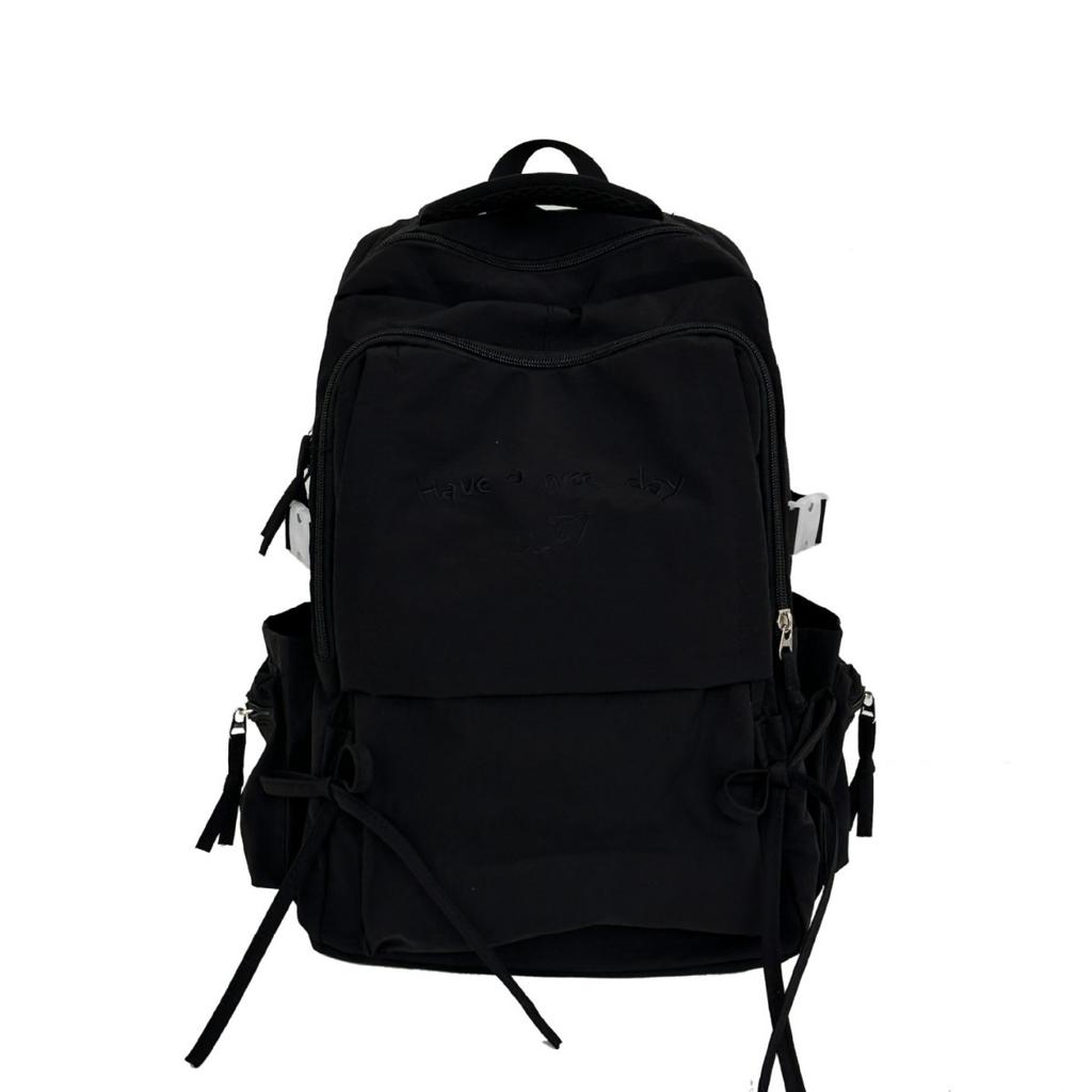 School bag light solid color outdoor travel large capacity back leisure versatile large
