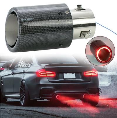 Retrofitting Car Accessories: Universal Exhaust Pipe, Carbon Fiber LED Emitting Tailpipe, Automotive Tailpipe, Flame Spraying Tailpipe