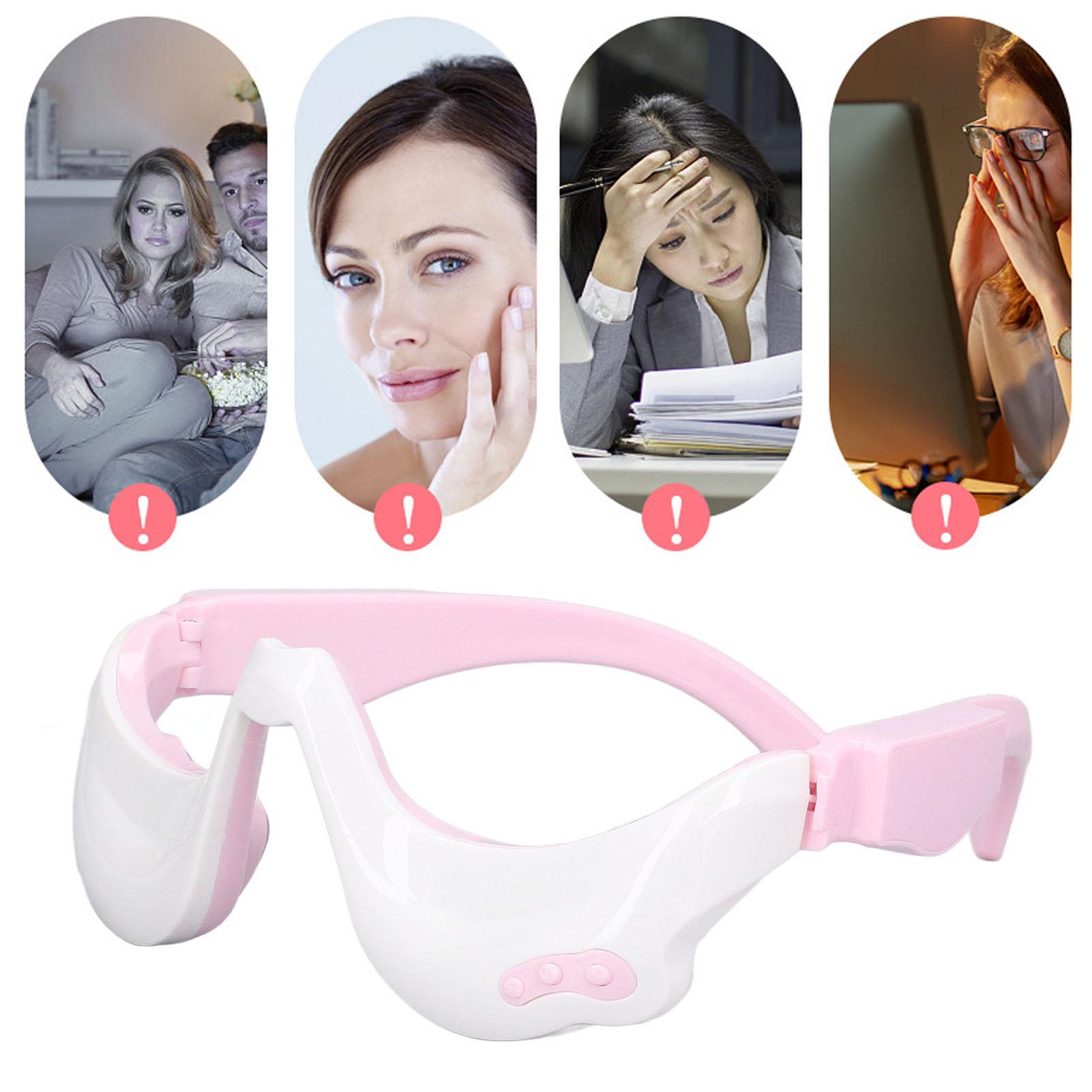 

Eye Massager USB Charging Hot Compress Vibration Eye Massage Device for Dark Circles Eye Bags