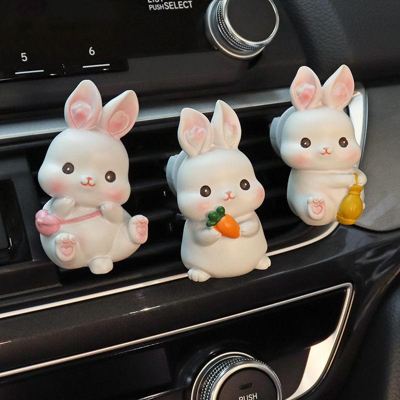 

Автомобильный милый зажим для воздуховыпускного отверстия, креативный автомобильный кондиционер, ароматерапия, кролик, украшение интерьера автомобиля, зажим для ароматерапии, женское украшение автомобиля