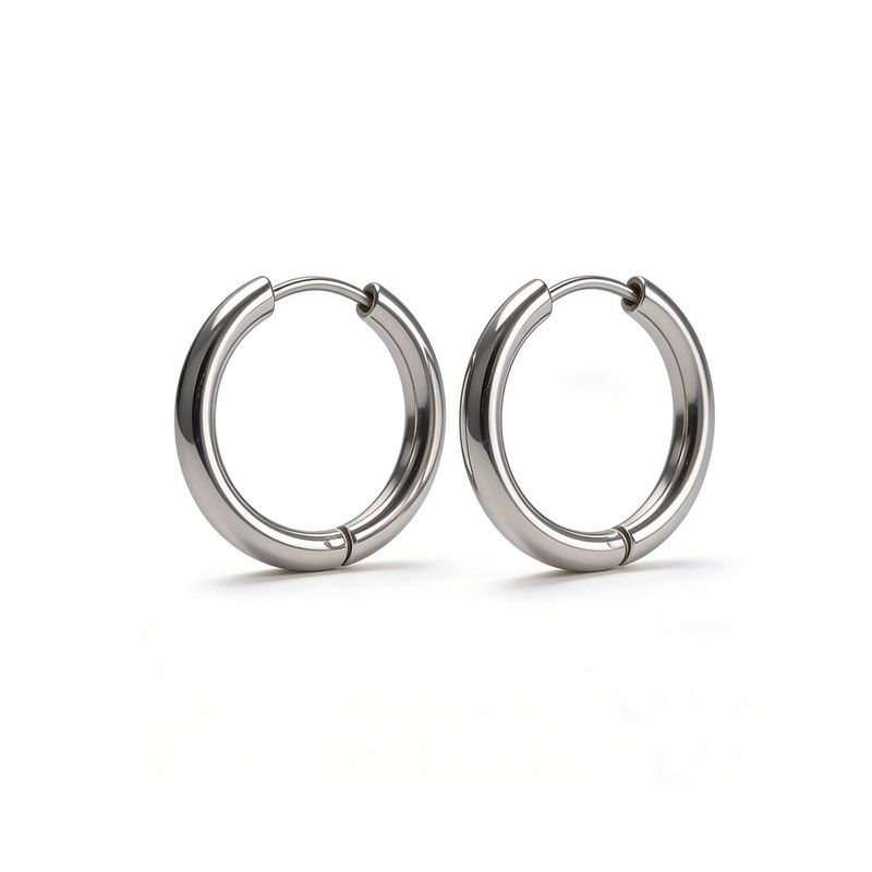 European Hip Hop Hiphop Male Titanium Steel Inscribed Ear Ring