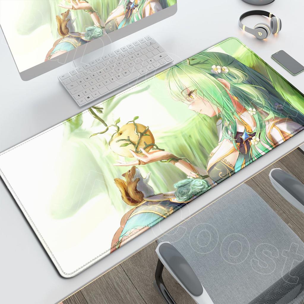 Kawaii Desktop Mouse Pads XXL PC Gaming Accessories Large Anime Carpet Non-slip Computer Game Hololive Ceres Fauna Keyboard Mats