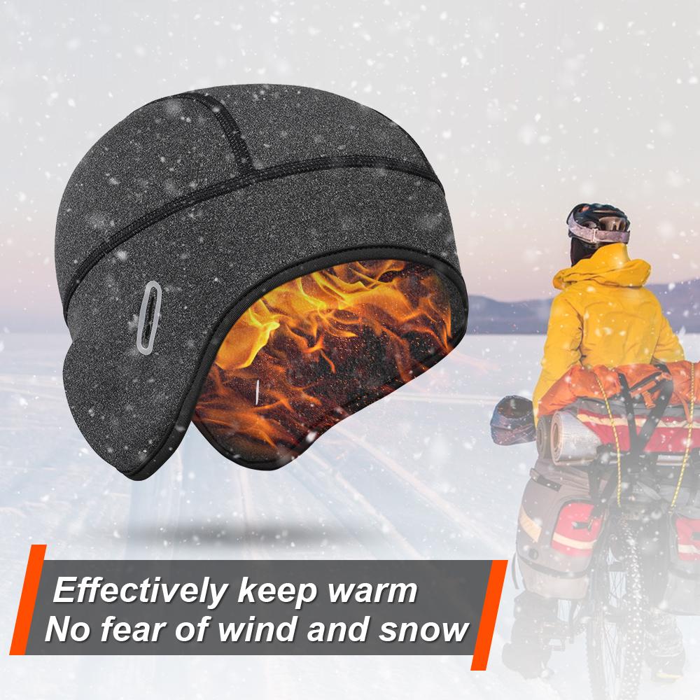 Winter Biking Cap Wind Shield Thermal Ski Snowboard Caps Running Hiking Riding Bicycle Biker Helmet Liner Beanies Hats Men and Women