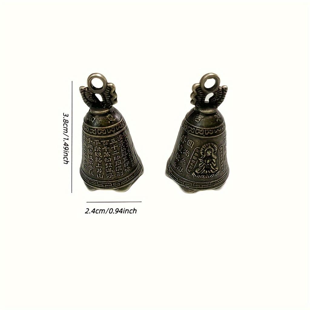 12pcs Mini Metal Bells, Vintage Style Decorative Charms for Crafts, Office, Home & Garden Decoration, DIY Pendant Gifts
