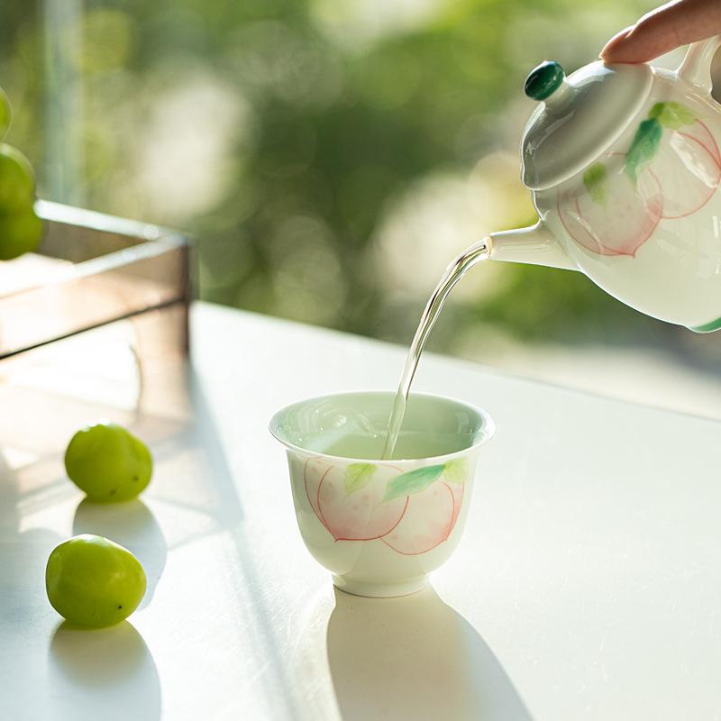 Hand-painted Tea Cup Japanese Ceramic Teacup Master Cup Small Tasting Personal Tea Mug Chinese Gongfu Kung Fu Household Teaware