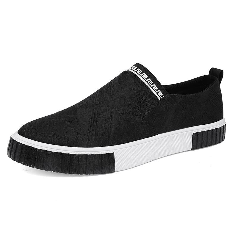 

Ice silk cloth casual fashion board shoes summer new low-top breathable men s shoes trend outer sleeve lazy shoes 2025 39