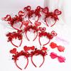 Valentine's Day Red Heart Headband Hair Clip - Wedding & Party Photo Prop