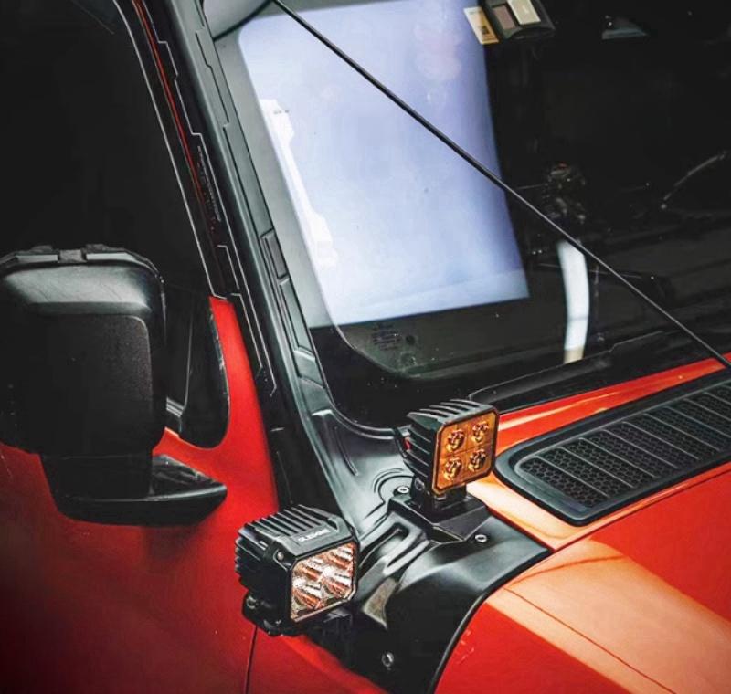 Car Roof Long Searchlight Auxiliary Bracket Fit for Tank 300 Modified Car A-pillar Hood Spotlight Bracket Exterior Upgrade Parts