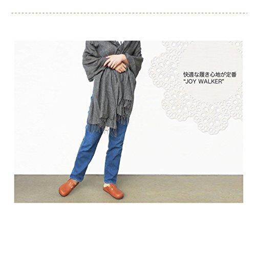 Joy Walker Women's Flat Sandals, Casual Comfort Sandals, Brown, Size 37 (109P), Size 23.5cm