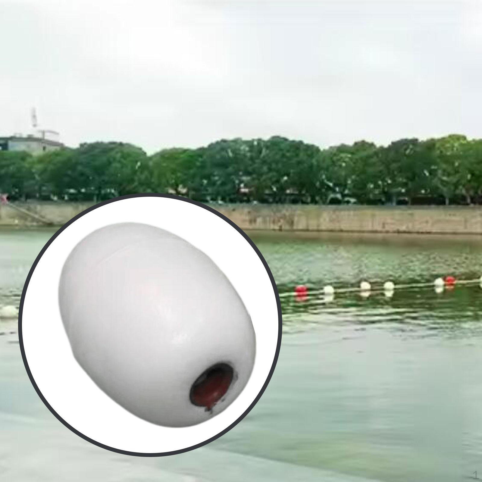 

Легкий глубоководный поплавок-буй в форме оливы для плавания в бассейне, катания на лодке, каякинга белый