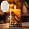 DIY Turtle Relief Cylindrical Candle Silicone Mold Tortoise Flower Relief Resin Mould Turtle Bear Rabbit Penguin Gypsum Molds