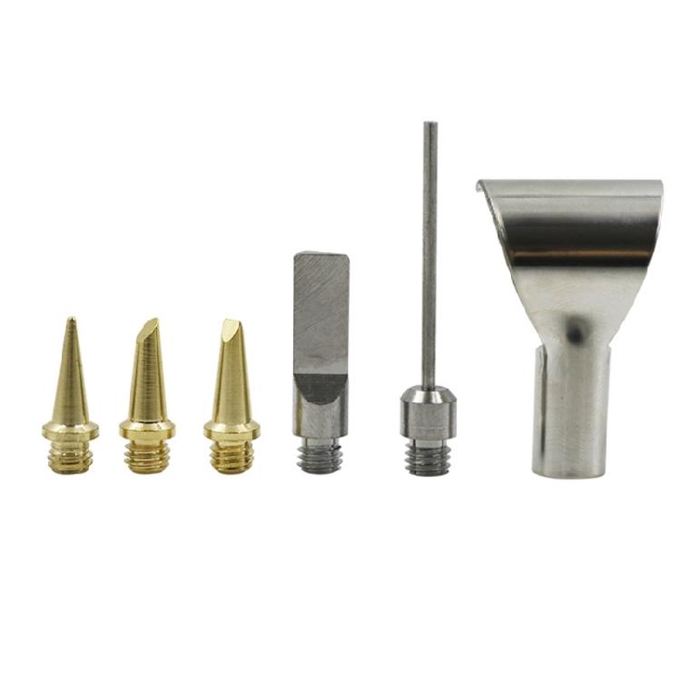 

Professional Brass Soldering Attachments Kit Heat Resistant Gold Coated Tip Upgrades for Electronic Component Welding 1