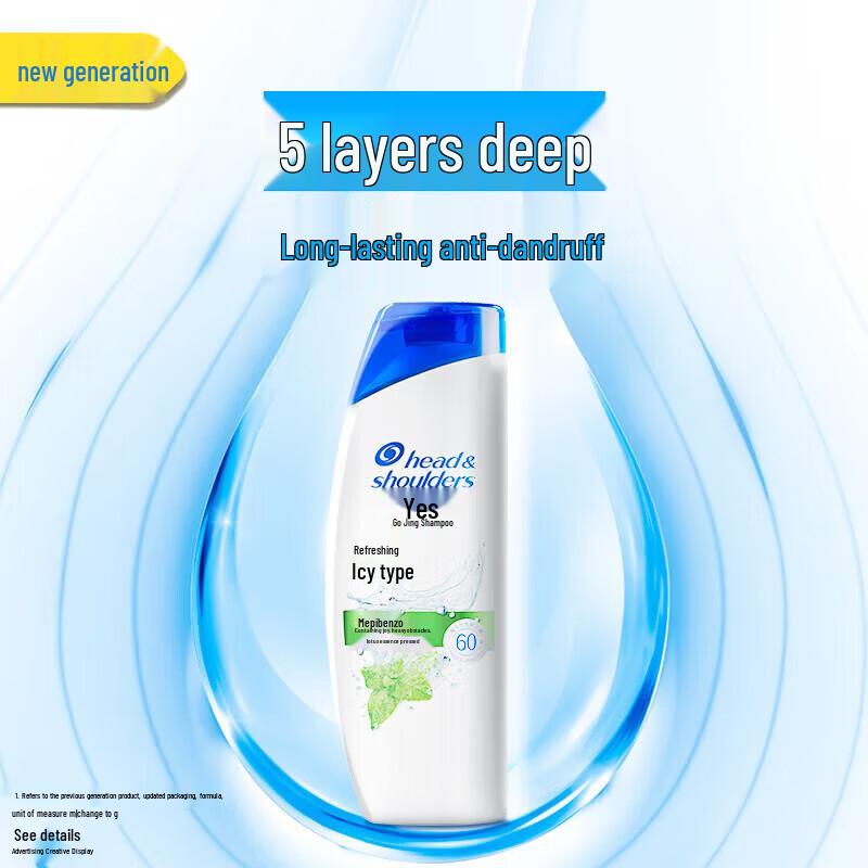 Head & Shoulders Icy Cool Mint Anti-Schuppen Shampoo Doppelpack