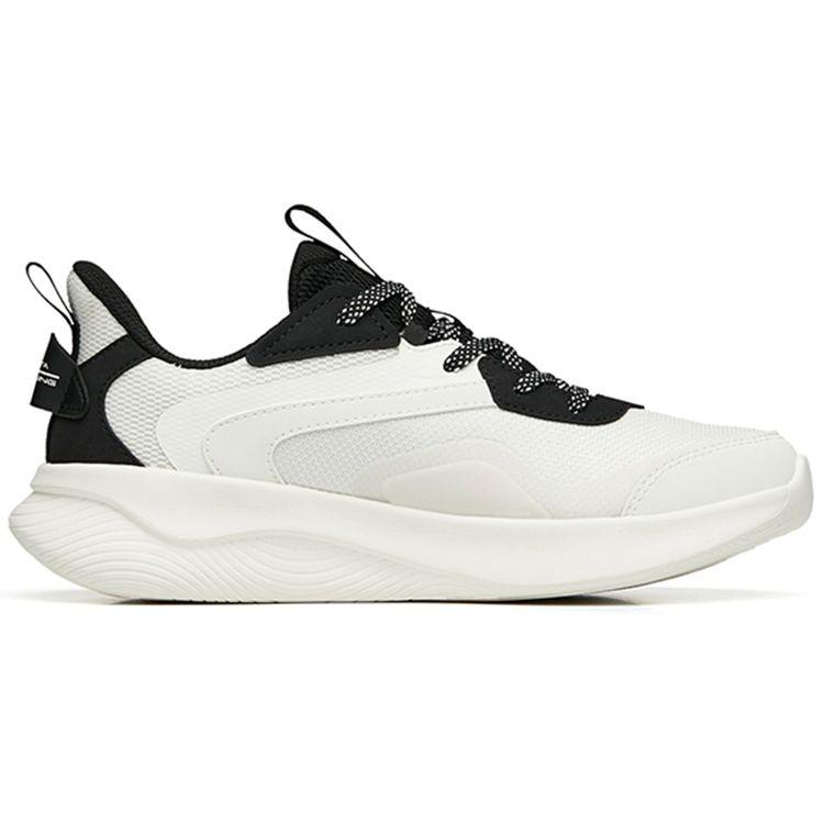 Anta Comfortable Shock Absorbing Non-Slip Wear-Resistant Breathable Lightweight Rebound Low-Top Running Shoes Women sneaker White Black 922235588-3