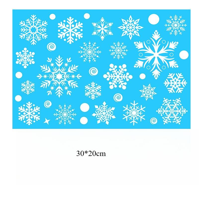 Christmas Window Stickers Xmas Tree House Snowflake Glass Decal Merry Christmas Decoration Home Navidad Gifts Noel