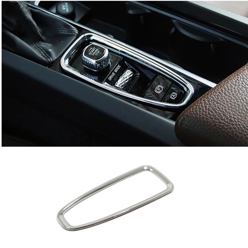 For Volvo XC90 XC60 S90 V90 V60 S60 ABS Carbonfiber Center Console Car Armrest Gear Stall BrakeHand Frame Decoration Cover Trim