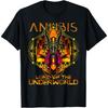 Anubis God of Underworld Egyptian Pharaoh Sacred Geometry T-Shirt