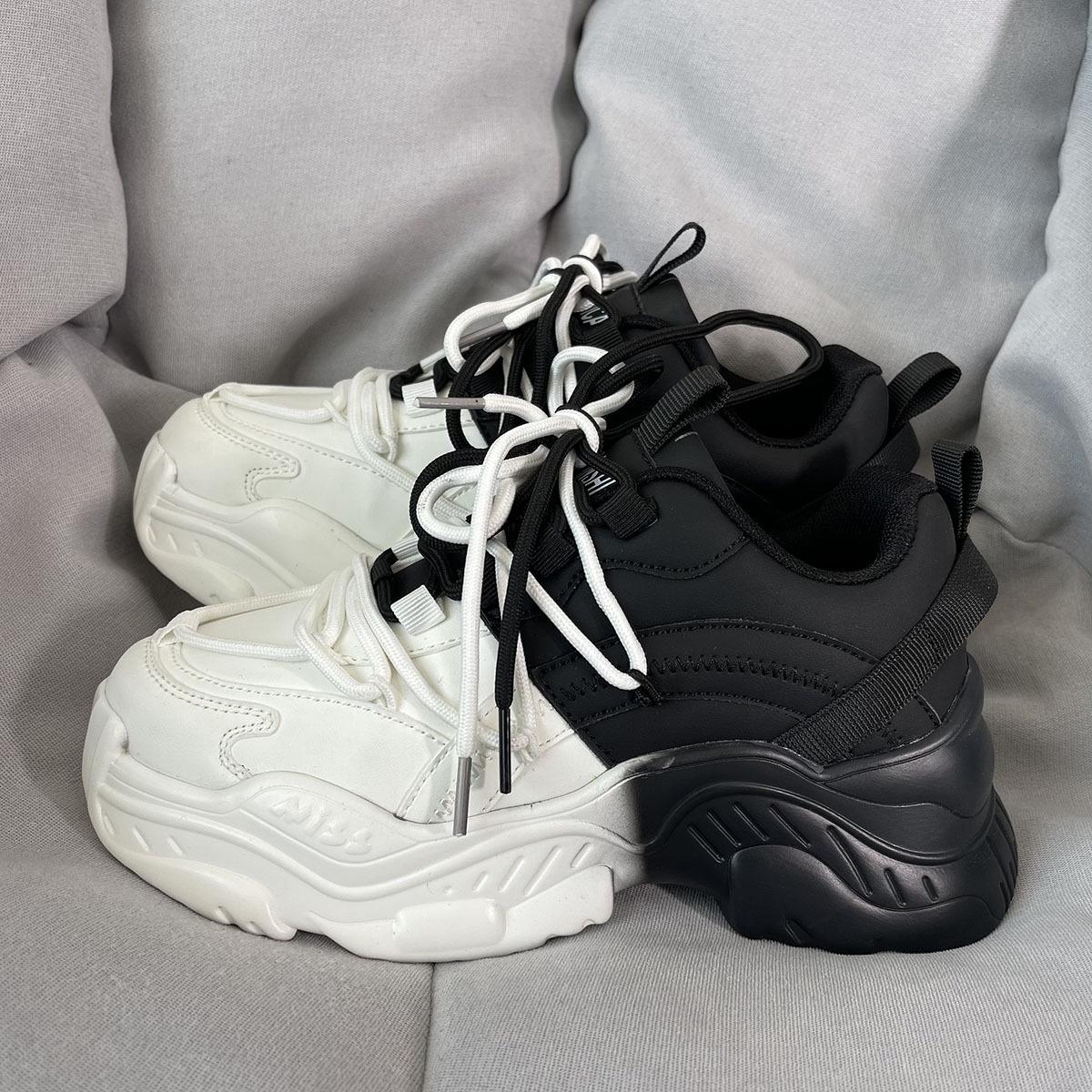 

Trendy Men s 2023 White Inkjet Height-Increasing Sneakers: Thick-Soled, Versatile Dad Shoes for Casual Sports & Couples 37