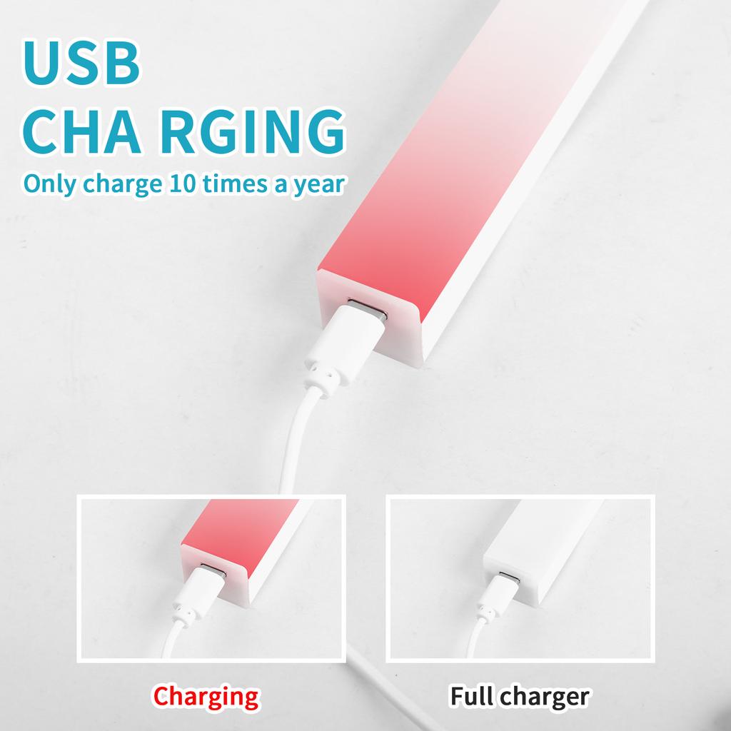 Bewegungssensor LED-Schrankleuchte USB wiederaufladbare Induktionsnachtlicht tragbare Detektorlampe für Kleiderschranktreppenküche