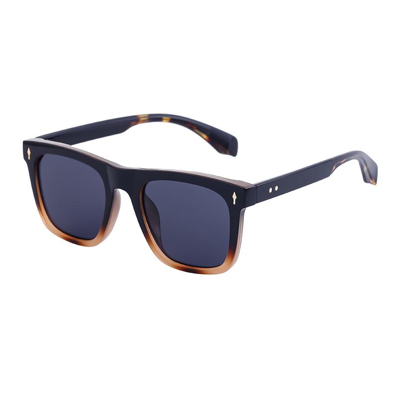 JYL TS Men's Retro Square - Outdoor UV-Protective Trendy Sunglasses ZS-98134