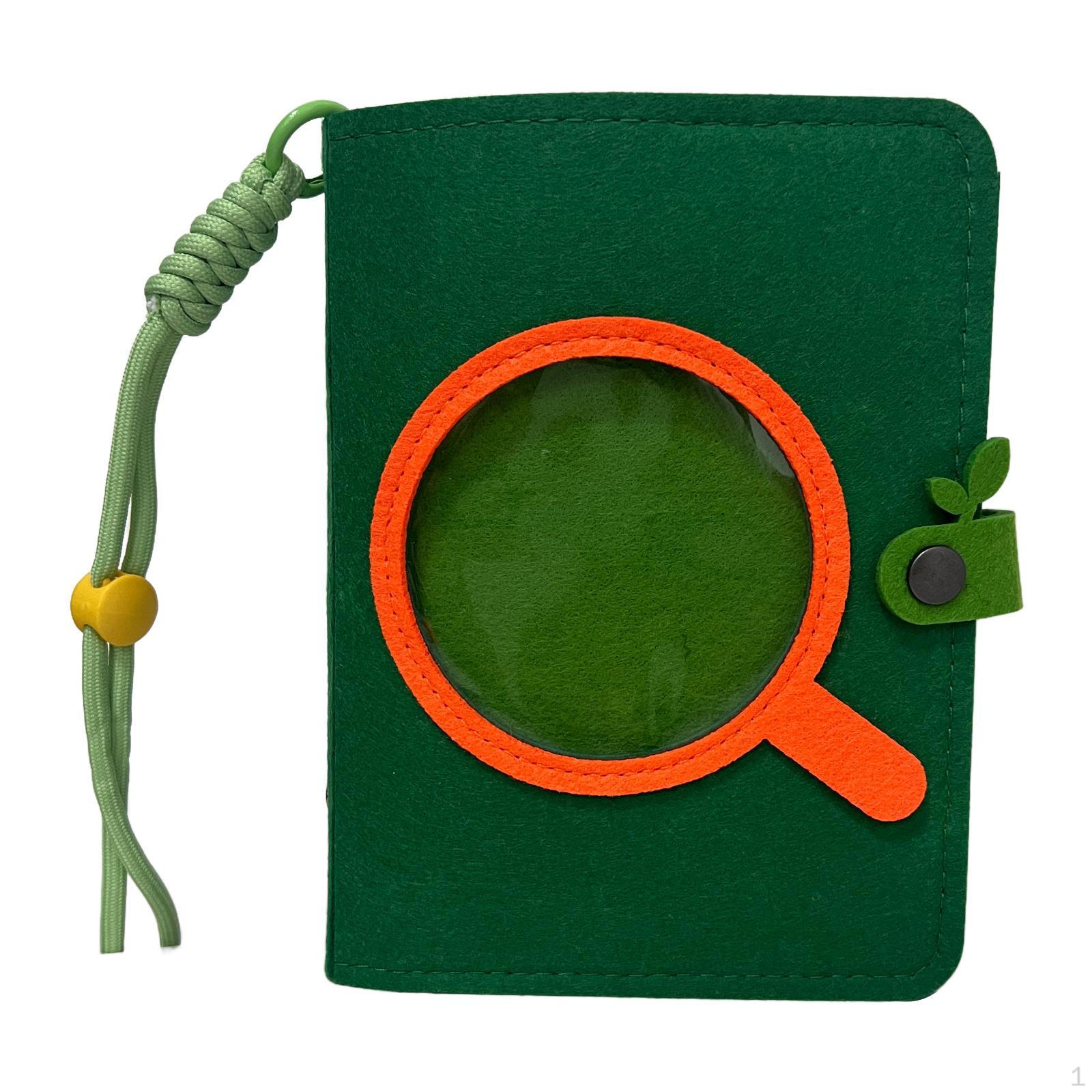 

A6 Binder Notebook Cover Planner Cartoon Portable Gift Book Protector Daily зелёный