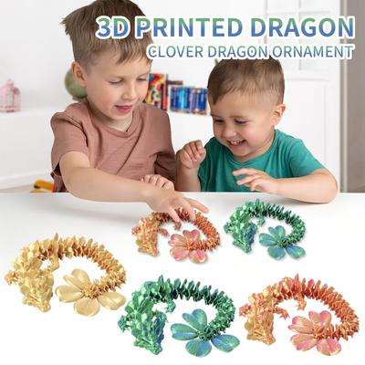 3D Printed Dragon Creative Joint Dragon Full Body Movable Model Decoration Ornament Toy