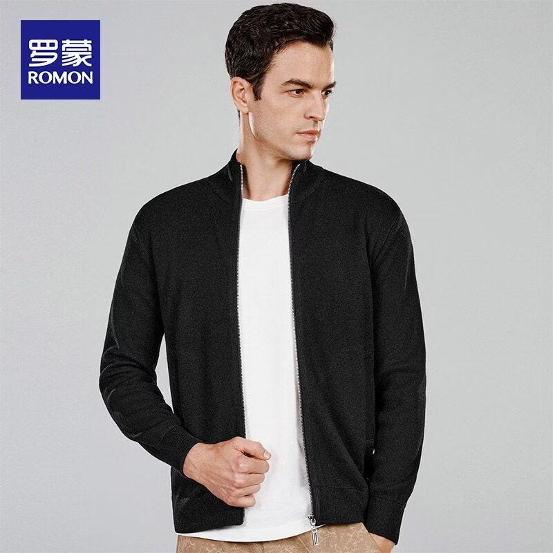ROMON Men s Wool Blend Stand-Collar Zip Cardigan L 5770₽