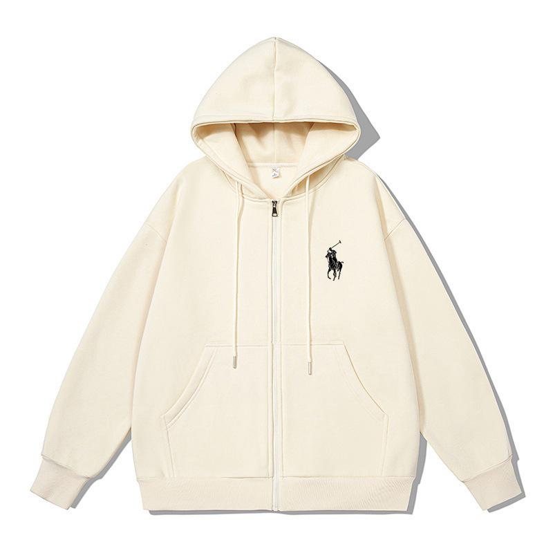 Autumn Winter British Youth Hooded Cardigan Sweatshirt - Loose Fit, Plus Size, Fashion Print with Hot Stamping and Zipper