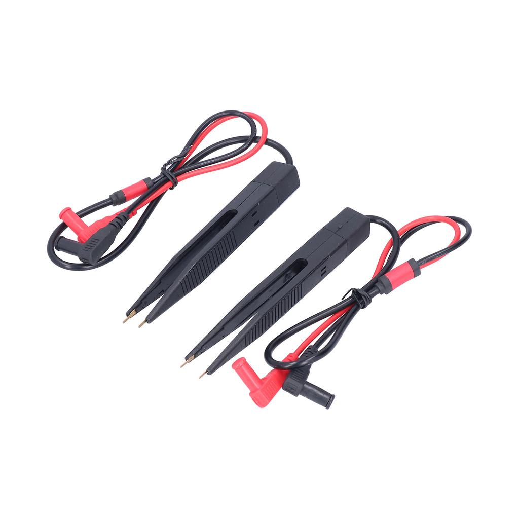 2PCS Multimeter SMD Test Clip Test Tweezers Type Capacitance and Inductance Test Lead LCR Patch Clip
