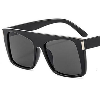 Lunettes de Soleil Mode Unisexe Lunettes de Soleil Simplicité Lunettes Anti-UV Monture Surdimensionnée Lunettes Carrées Ornementales