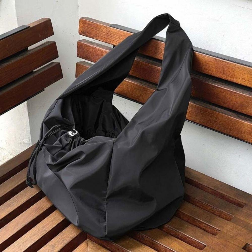 Sac à bandoulière léger pour femme Grande capacité Sac sous le bras Sac fourre-tout décontracté en Oxford Étudiant