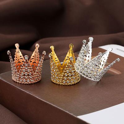 Mini Crown Alloy Princess Crown Παιδικά αξεσουάρ μαλλιών Φεστιβάλ γενεθλίων Εργαλείο διακόσμησης για πάρτι τούρτας