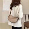 Adjustable Strap PU Leather Shoulder Bag Zipper Underarm Dumpling Bag Vintage Crossbody Bags  Party