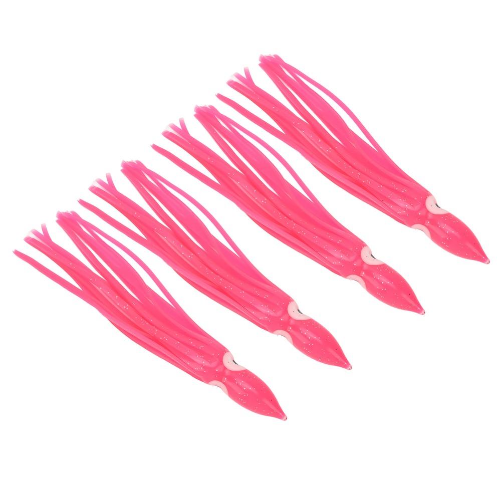 10PCS 14/16/18cm Squid Skirts Lures Lifelike Eyes Fishing Lures Trolling Baits  Deep Sea Fishing