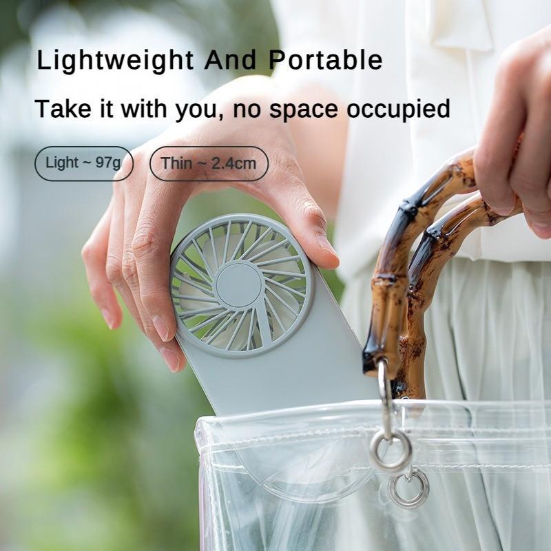 USB Charging Handheld Fan Portable Desktop Fan Equipped with Night Light and Large Capacity Battery Fan