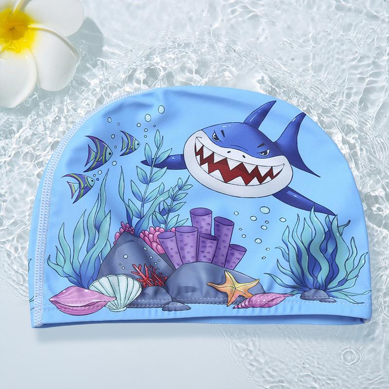Buy Polyester Waterproof Swimming Caps Protect Ears Long Hair