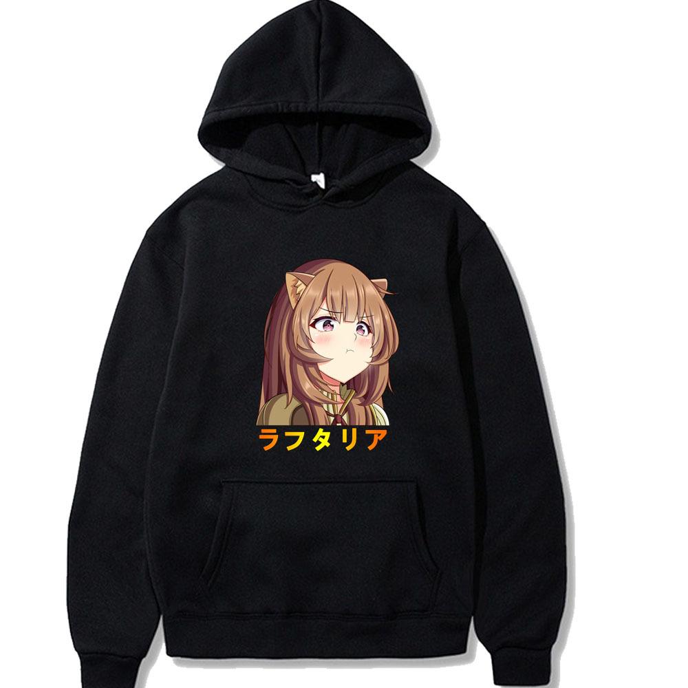 Japanese Animation The Rising of The Shield Hero Hoodies Boys Harajuku Girls Fancy Music Gift Loose Sweatshirt